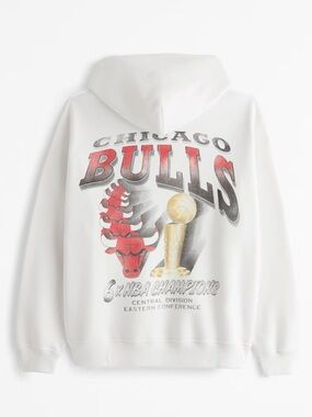 Abercrombie & Fitch Chicago Bulls Graphic Popover Hoodie